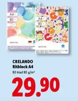 Lidl CRELANDO Ritblock A4 erbjuda