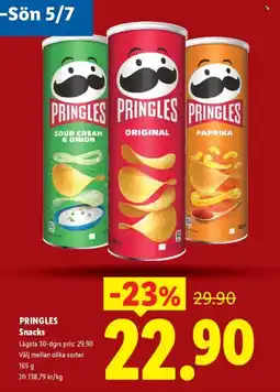 Lidl PRINGLES Snacks erbjuda
