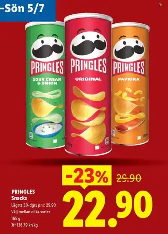 Lidl PRINGLES Snacks erbjuda