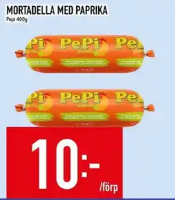 Matdax Pepi Mortadella med paprika erbjuda