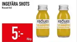 Matdax Rscued Ingefära shots erbjuda
