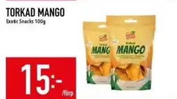 Matdax Exotic Snacks Torkad mango erbjuda