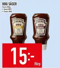 Matdax Heinz BBQ såser erbjuda
