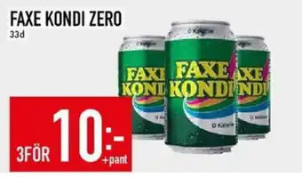 Matdax Faxe Kondi zero erbjuda