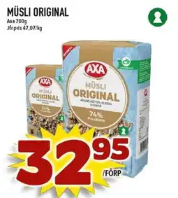Matdax AXA Müsli original erbjuda