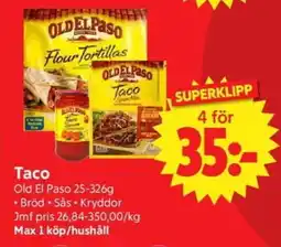 Nya Pulsen Old El Paso Taco erbjuda
