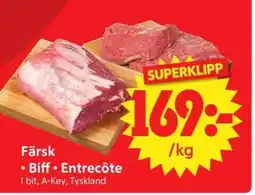 Nya Pulsen Färsk • Biff • Entrecôte erbjuda