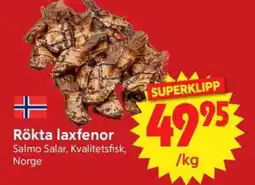 Nya Pulsen Rökta laxfenor erbjuda