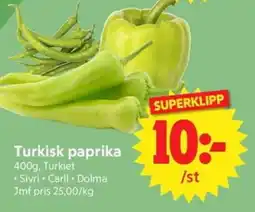 Nya Pulsen Turkisk paprika erbjuda