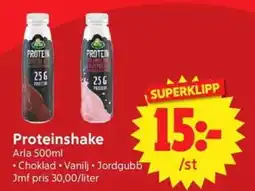Nya Pulsen Arla Proteinshake erbjuda