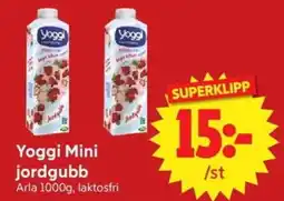Nya Pulsen Arla Yoggi Mini jordgubb erbjuda