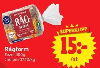 Nya Pulsen Fazer Rågform erbjuda