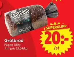 Nya Pulsen Pågen Grötbröd erbjuda