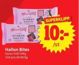 Nya Pulsen Karen Volf Hallon Bites erbjuda