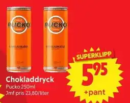 Nya Pulsen Pucko Chokladdryck erbjuda