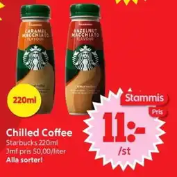 Nya Pulsen Starbucks Chilled Coffee erbjuda