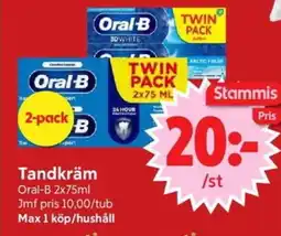 Nya Pulsen Oral-B Tandkräm erbjuda