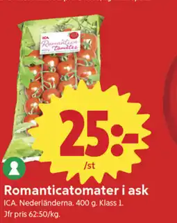 ICA Nära Ica Romanticatomater i ask erbjuda