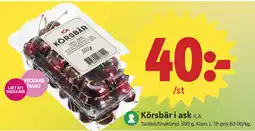 ICA Nära Ica Körsbär i ask erbjuda