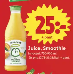 ICA Nära Innocent Juice, Smoothie erbjuda