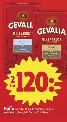 ICA Nära Gevalia Kaffe erbjuda