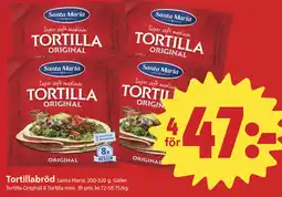 ICA Nära Santa Maria Tortillabröd erbjuda
