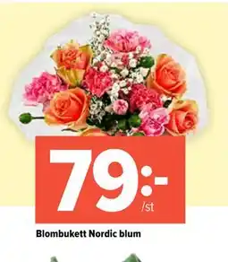 Coop Extra Blombukett Nordic blum erbjuda