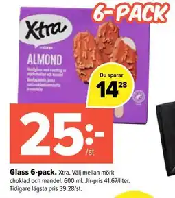 Coop Extra Glass 6-pack erbjuda