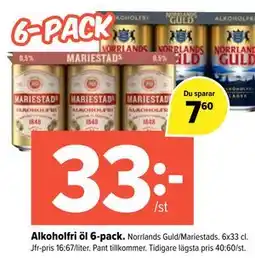 Coop Extra Alkoholfri öl 6-pack erbjuda