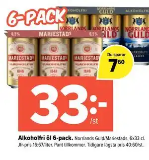Coop Extra Alkoholfri öl 6-pack erbjuda