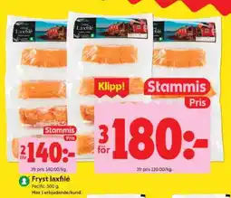 ICA Supermarket Fryst Laxfilé erbjuda