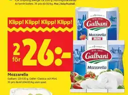 ICA Supermarket MOZZARELLA erbjuda