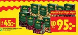ICA Supermarket Ekologiska bönor, kikärtor, linser erbjuda
