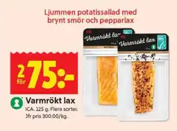 ICA Supermarket Varmrökt lax erbjuda