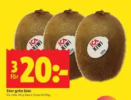 ICA Supermarket STOR GRÖN KIWI erbjuda