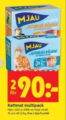 ICA Supermarket Mjau Kattmat Multipack erbjuda