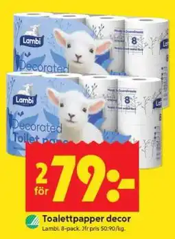 ICA Supermarket Toalettpapper decor erbjuda