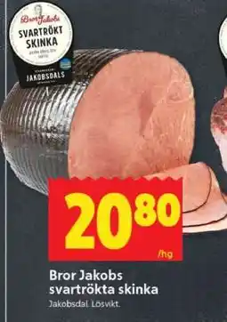 ICA Supermarket Bror Jakobs svartrökta skinka erbjuda