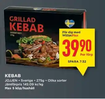 Willys KEBAB erbjuda