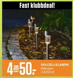 ÖoB SOLCELLSLAMPA MÅNSJÖN erbjuda