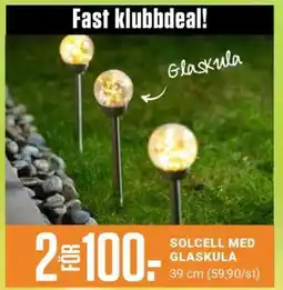 ÖoB SOLCELL MED GLASKULA erbjuda