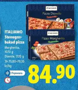 Lidl ITALIAMO Stenugnsbakad pizza erbjuda