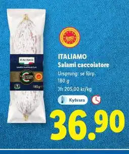 Lidl Italiamo Salami cacciatore erbjuda