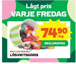 Stora Coop Lösviktsgodis erbjuda