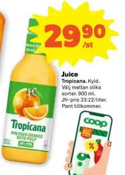 Stora Coop JUICE TROPICANA erbjuda