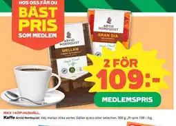Coop KAFFE ARVID NORDQUIST erbjuda