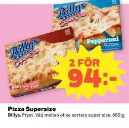 Coop Pizza supersize erbjuda