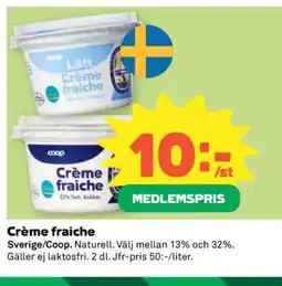 Coop CRÈME FRAICHE erbjuda