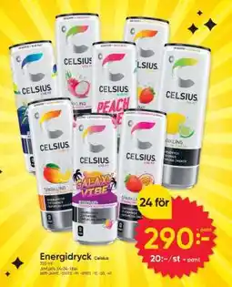DollarStore Energidryck Celsius erbjuda