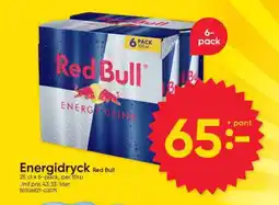 DollarStore Energidryck Red Bull erbjuda
